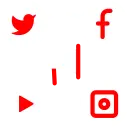 Social media marketing icon representing social media management services by Harikrishna K J to increase brand awareness, engagement, and online growth.